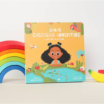 Zara’s Caribbean Adventure, a lift-the-flap board book