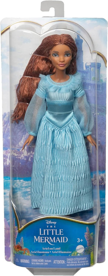 Disney The Little Mermaid Ariel Fashion Doll on Land in Signature Blue Dress