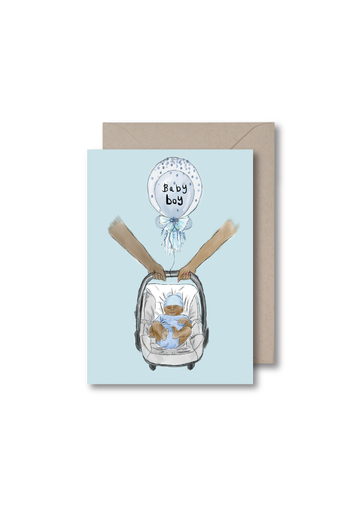 New Born Baby Boy Card