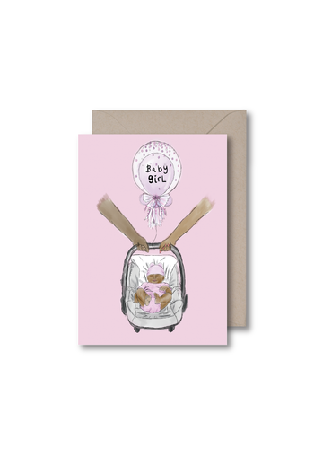 New Born Baby Girl Card