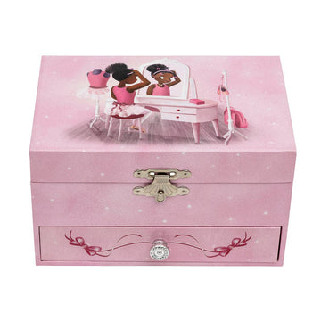 Nia Ballerina - Dressing Table | Black Ballerina Music Box🩰