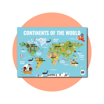 Continents Of The World Poster