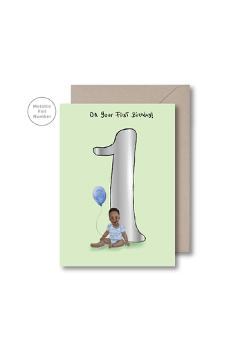 On Your First Birthday Card