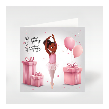 Nia Ballerina Birthday Card| Black Greeting Cards | Gifts🩰