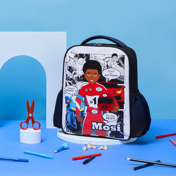 Mosi Backpack Black Boy School Bag