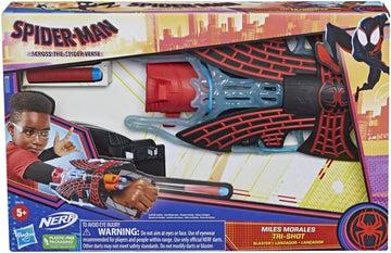 Nerf Marvel Spider-Man: Across the Spider-Verse - Miles Morales Tri-Shot Blaster with 3 Darts