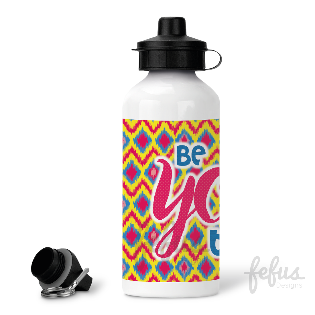 Reine - Be You Big Twist Girl - Aluminium Water Bottle | Fefus Designs