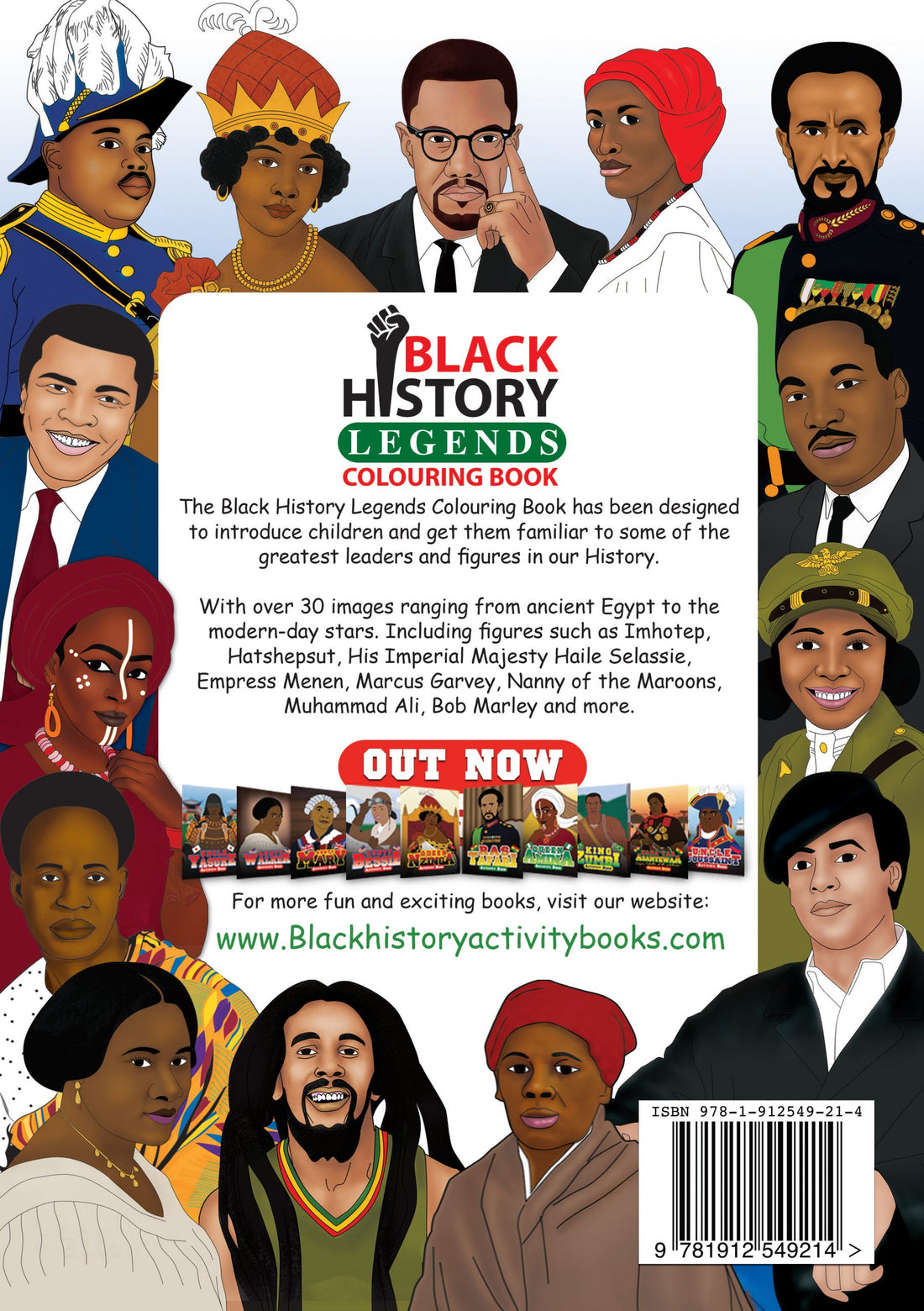 Black History Activity Books - Legends Colouring Book