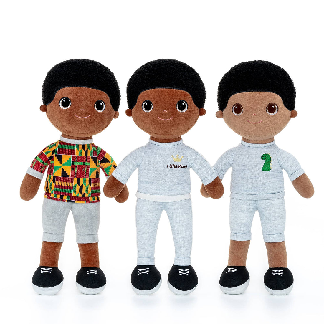 KOJO- KENTE BLACK BOY SOFT DOLL/AFRICAN AFRICAN