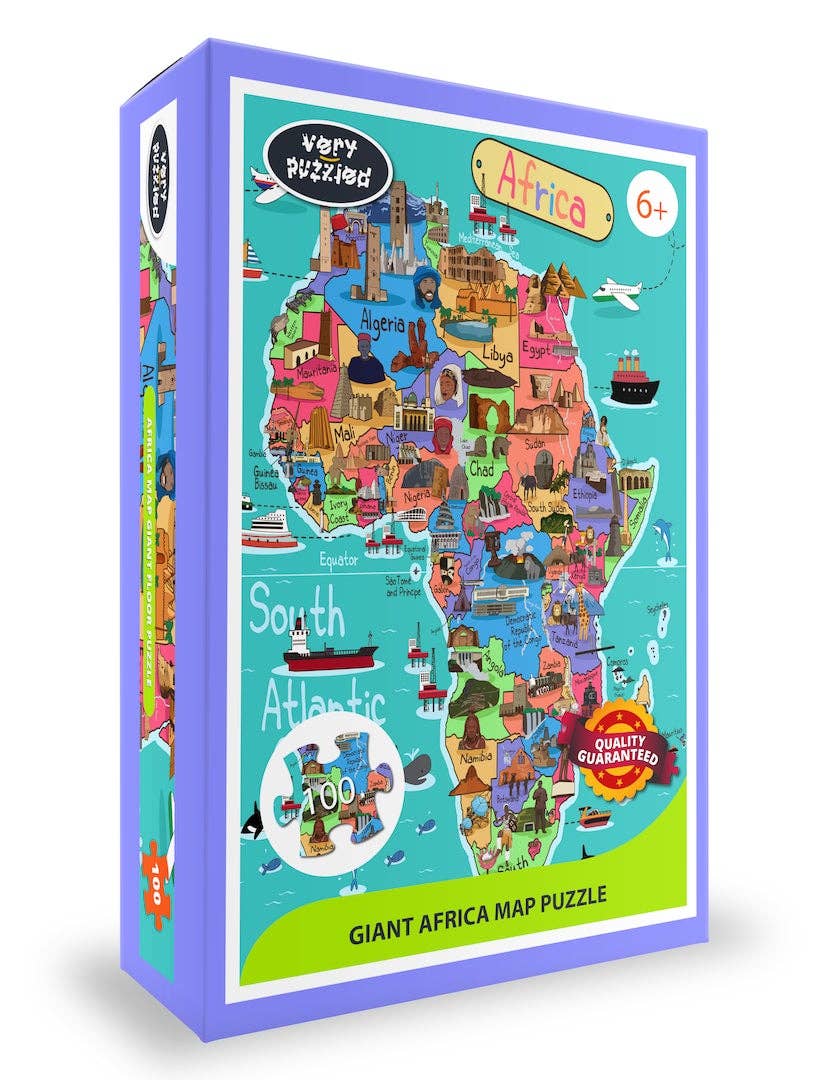 100 piece Africa Map Giant Jigsaw Puzzle