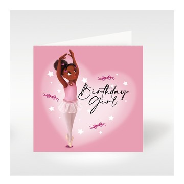 Nia Ballerina Birthday Card| Black Greeting Cards | Gifts🩰