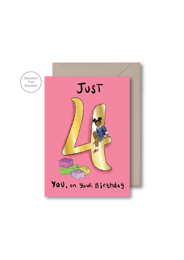 Just 4 You On Your Birthday Card