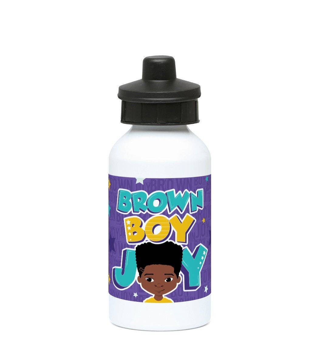 Ekon - Little Black Boy Joy Aluminium Water Bottle | Fefus Designs