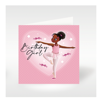 Nia Ballerina Birthday Card| Black Greeting Cards | Gifts🩰